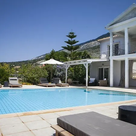 Unique Kefalonia Villa Zeus Temple Sea Views Lourdas Villa