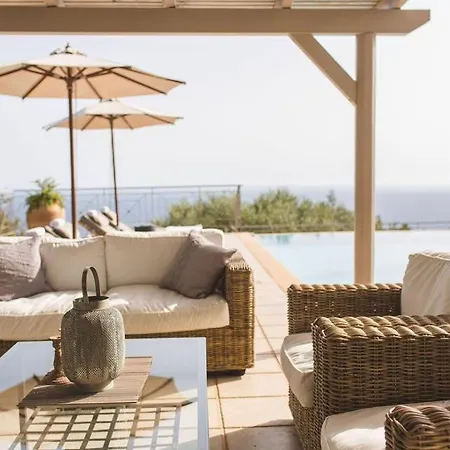 Unique Kefalonia Villa Zeus Temple Sea Views Lourdas * Kefalonia Island