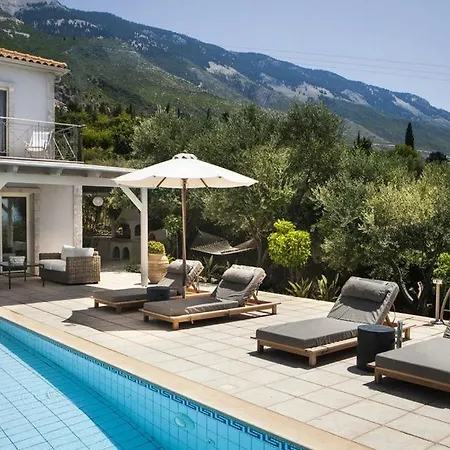 Unique Kefalonia Villa Zeus Temple Sea Views Lourdas *